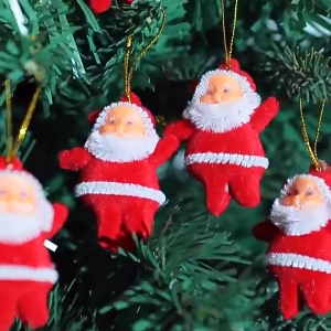 Aka Santa Clause Christmas Decoration For Home - 6pcs Set Hanging Santa Claus Santa Clause Decoration Red Christmas Tree Decorations Christmastree Decoration Christmas Tree Accessories & Xmas Tree Decor | Xmass Decoration Sale