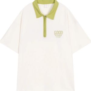 Áo Sơ Mi Nữ Tay Ngắn Áo Thun Dáng Rộng Quần Áo Mùa Hè Cho Trẻ 6-14 Tuổi