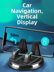 MONLEYTA | Car Dashboard Phone Holder Modern Style Sticky Suction Cup Design Vehicle Navigation Support Bracket Universal Fixed Installation
