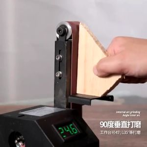 เครื่องขัด/ขัดสายพานไฟฟ้าขนาดเล็กแนวตั้ง Sailboat 775 พร้อมแหล่งจ่ายไฟ 96 วัตต์