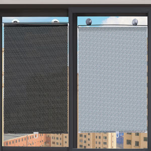 ประตูม้วนสากล ม่านบังแดดสำหรับถ้วยดูด ห้องนอนรถห้องครัวผ้าม่านทึบ ม่านบังแดดหน้าต่างสำนักงาน สติกเกอร์หน้าต่างฟรี