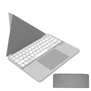 Jomaa Folding Wireless Keyboard with Touchpad Rechargeable Bluetooth Keyboard for ipad Tablet Phone