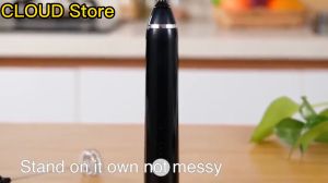 Handheld Milk Frother Electric Foamer Wand USB Rechargable  Foam Maker Egg Beater Stirrer