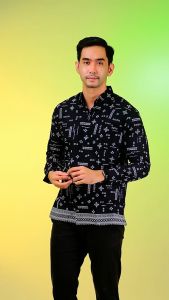 Handara Batik Premium Pria Lengan Pendek Slim Fit Furing - Tyagara Noval