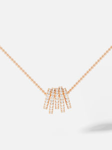 Promesse Multi-circle Necklace Rose Gold