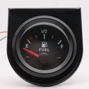 12V 52mm Universal Car Fuel Gauge Fuel Level Gauge Meter High Sensitivity White LED Light Black Rim Automotive Gauges