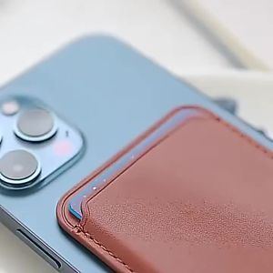 ZHUOHUAN | For Magsafe Wallet Leather Slim Thin Magnet Single Card Holder Storage Case For iPhone 18 17 16 15 14 13 12 Pro Max Accessories