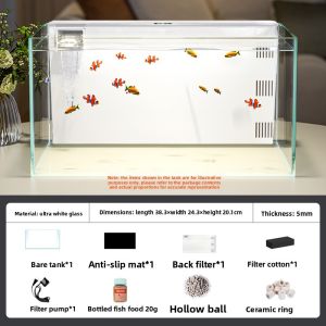 KUOTING | Ultra Clear Back Filter Oxygen Generating Aquarium Small