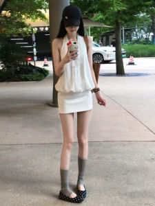 NIUVIES | Đầm Dây Trắng Mới Đẹp Mắt
