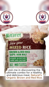 Naturel Organic Brown and Red Rice - 2kg: Premium Nutritious and Aromatic