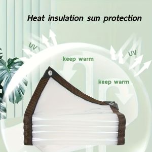 Thickened Plastic PE Film Transparent Rainproof Cloth Tarpaulin Garden Balcony Waterproof Tarp Cover Tent Shelter