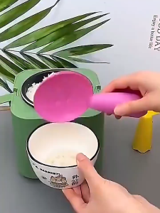 Smiling Face Rice Spoon Non-Stick Plastic Rice Spoon Kitchen Utensil Tableware Rice Spatula Scoop