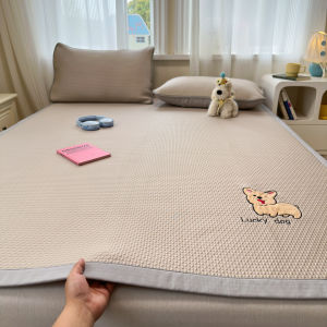 MANCAI | Cooling Ice Silk Bed Sheet Summer Mattress Protection Washable