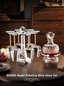 BOANG | Luxurious Crystal Wine Glass Set With Decanter And Storage Rack