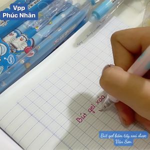 02 Cây Bút Gel Bấm Tẩy Xóa Được  (Mực Xanh Tím) Đủ Mẫu VS9967 VS9971 VS9995 0.5mm