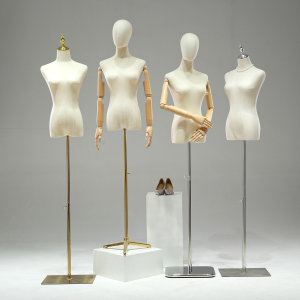 Clothing Store Mannequin Womens Half-Body Womens Window Mannequin Cloth Rack Wedding Doll Model Display Stand