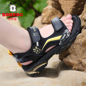 Bobdog Boys Sandals Summer New Style Children Beach Shoes Anti-slip Soft Bottom mid Large Children Sandals Trendy Casual Sports Style