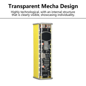 8*18650 Battery Case PD 45W Super Fast Charging Transparent Rechargeable Case Weldless Box With Outdoor Light