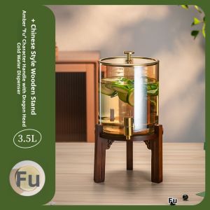 CRISTALGLASS | Large Capacity Glass Drink Pitcher with Faucet Home and Commercial Use