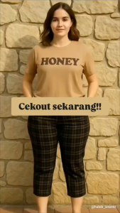 CELANA PENDEK WANITA MOTIF KOTAK KOTAK -CELANA WANITA SANTAY-CELANA PENDEK MURAH