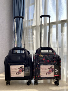 16-Inch Oxford Cloth Luggage Lightweight Handheld Boarding Bag Universal Wheel Pull Rod Waterproof Small Carry-On Suitcase