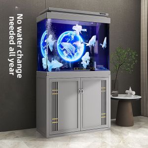 Sunsun | Large Eco-friendly Transparent Glass Aquarium with Bottom Filter