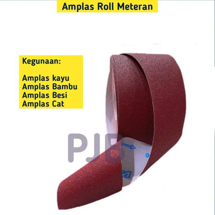 Amplas Roll Meteran 60 80 100 120 150 180 240 320 400 800 1000 1500