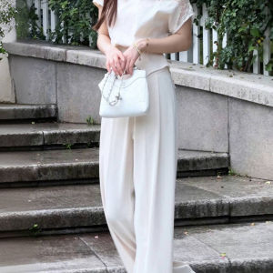 La Chapelle Junior | Summer Elegant Lace Spliced Outfit Set Women