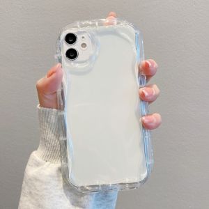 3D Curl Creamy Edge Shockproof Silicone Phone Case For Samsung A55 A54 A35 A34 A24 A23 A15 A14 A05S Cute Solid Color Soft Cover