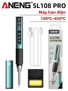 ANENG | Bút Hàn Điện ANENG SL108 PRO Đầu Hàn T12 Điều Chỉnh Nhiệt Độ Kỹ Thuật Số 100-450 Độ ℃ Dụng Cụ Hàn Sửa Chữa Có Thể Sạc Lại