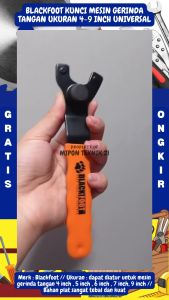 BLACKFOOT Kunci Mesin Gerinda Tangan Ukuran 4-9 Inch Universal