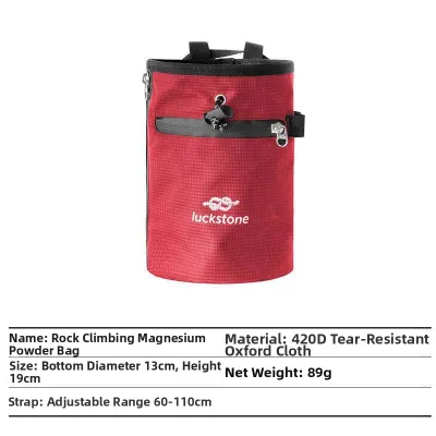 Anti-slip Climbing Chalk Bag With Waist Clip