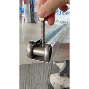 ล้อรางแขวน สแตนเลส เกรด304 ขนาด 1 นิ้ว / 1.5นิ้ว และ รางแขวน เหล็กชุบซิงค์ ยาว 1 และ 2 เมตร (ตามตัวเลือก)