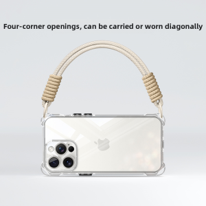 Sup&LV | Transparent Silicone Case with Lanyard for iPhone 17 Pro Max