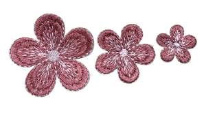 15 bông mai ủi trang trí quần áo nhiều size.