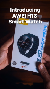 Awei Smart Watch Series 18 for Men AMOLED Display Magnetic Silicone Strap Smartwatch Bluetooth Call Fitness Tracker Sleep Health Monitoring Running Watch For Sports IP68 Waterproof