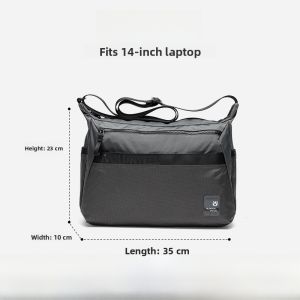 spaceman | Mens Casual Oxford Cloth Crossbody Bag Lightweight Waterproof Single Shoulder Canvas Small Bag Street Style Trendy Backpack