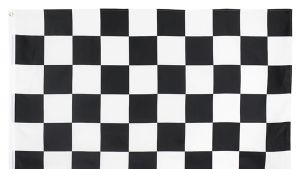 150X90CM Bendera Start Finish / Bendera Balap / Bendera Hitam Putih