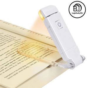 Mini LED USB Rechargeable Book Reading Light Brightness Adjustable Eye Protection Clip Read Light