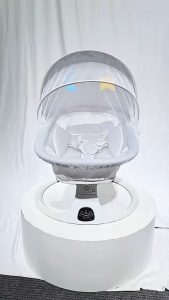 Baby Electric Rocking Chair Adjustable 360°Cradle Soothing NewBorn Music Bluetooth Remote Control With Anti-mosquito Rocker Swing Crib
