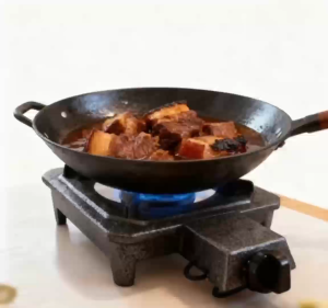 【Spot】 Nordic model is a cast iron gas stove with adjustable high flame power for household use