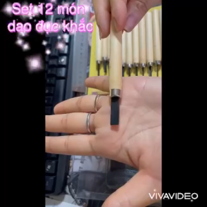 SET 12 CÂY. DAO KHẮC ĐỤC TIỆN chuyên dụng để tiện khắc đồ gỗ thủ công mỹ nghệ. TH0362