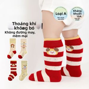 Vớ Bằng Cotton Dài Đến Đùi Cho Trẻ Em Không Gây Hạn Chế