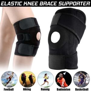 【Pphha】Adjustable Knee Brace Outdoor Sports Meniscus Tear Patellar Tendon Support Wrap Pain Relief Strains Elastic Kneepad