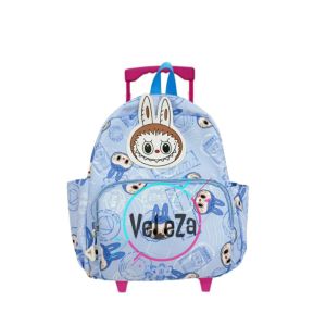 Tas troli tas ransel troli anak labubu tas sekolah TK tas anak perempuan tas troli tas anak