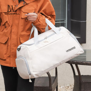 หลุยส์แห้งเปียกกระเป๋าเดินทางช่องแยกแห้งและเปียกสำหรับเล่นกีฬากลางแจ้งใช้ได้ทั้งชายและหญิงสลิงกีฬาฝึกแยกสำหรับการฝึกการเดินทางแบบพกพาเล่นโยคะว่ายน้ำกระเป๋าออกกำลังกาย