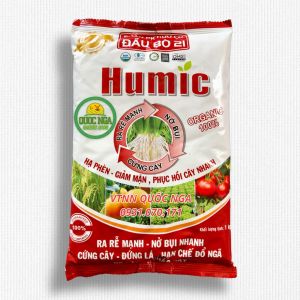 PHÂN HỮU CƠ SINH HỌC HUMIC 21- HẠ PHÈN RA RỄ MẠNH NỞ BỤI PHỤC HỒI CÂY - TÚI 1kg DẠNG BỘT