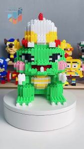 Original Nano Blocks Godzilla x Ultraman 3D Model Mainan Blok Susun Blok Konstruksi DIY Dekorasi Hiasan Karakter Animasi  Kado Anak