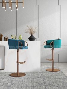Luxury Designer Style Rotatable and Elevating Bar Chair