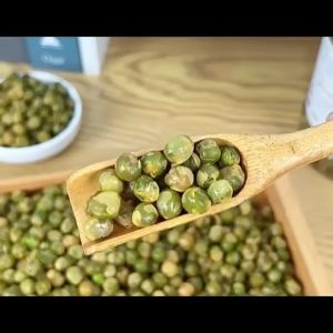 100g Roasted Green Peas Seed Snack Garlic Flavour - Ready to Eat!